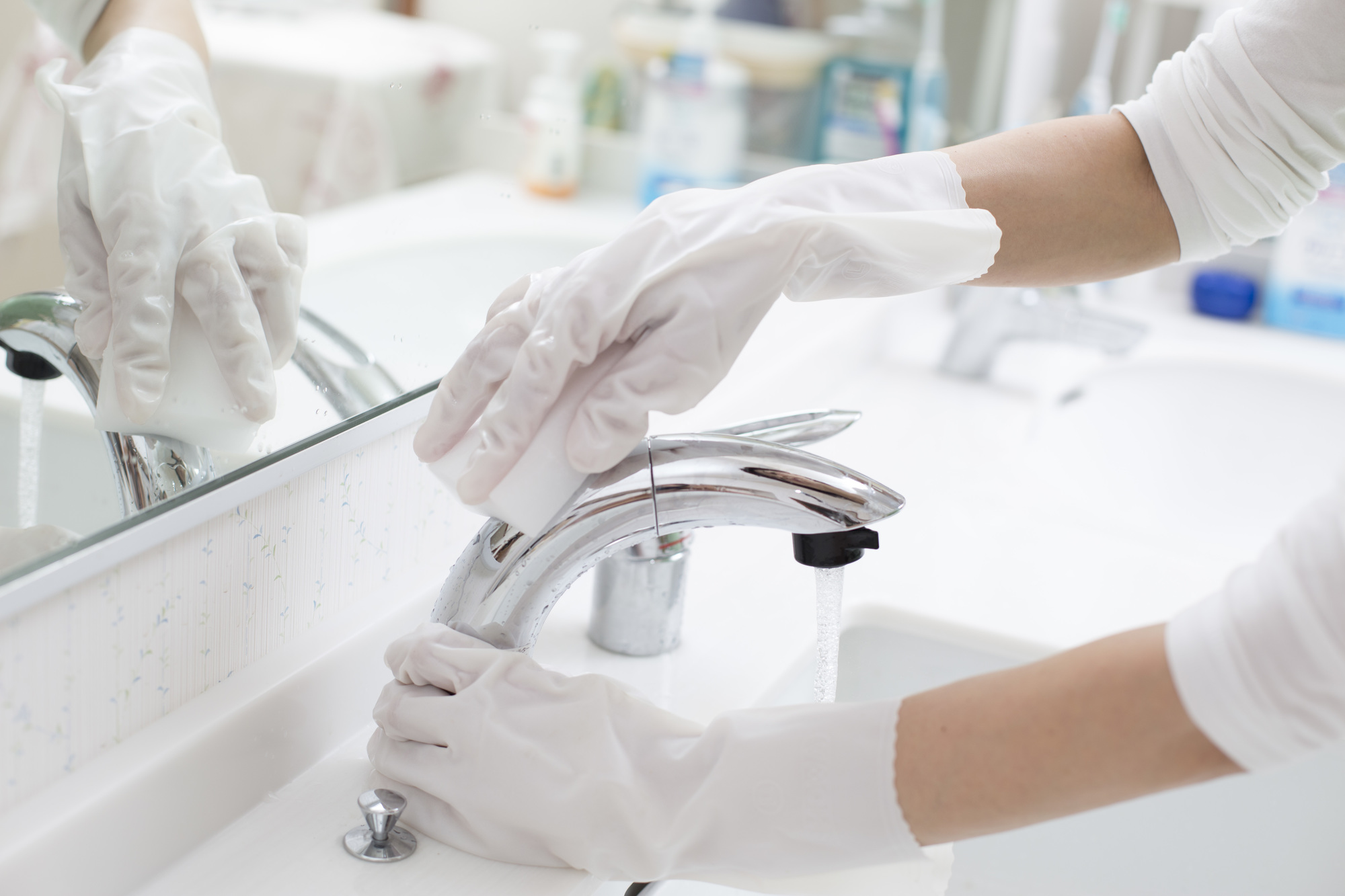 洗面所クリーニング